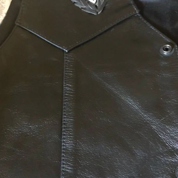 LEATHERKING black 100% leather vest - Picture 8 of 16